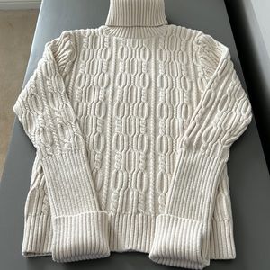 LAST CALL - Zara Knit cream slim fit turtleneck